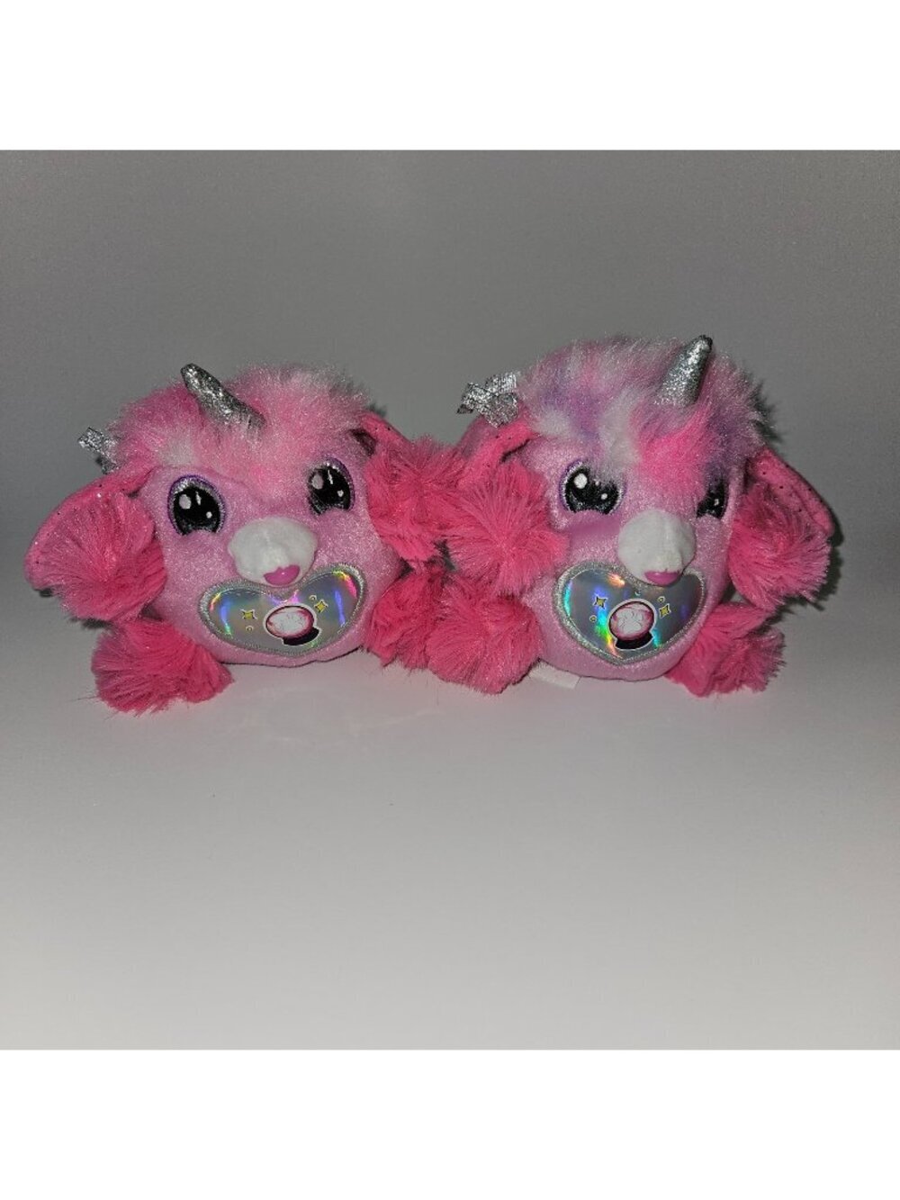 2 Zuru Rainbocorns Puppycorn Surprise Pink Plush Lot 4.5" Puppy Dog Unicorn Toy